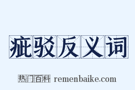疵驳反义词是什么意思的图片